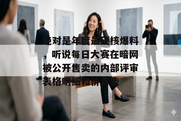 绝对是年度最硬核爆料，听说每日大赛在暗网被公开售卖的内部评审表格明细和价目表